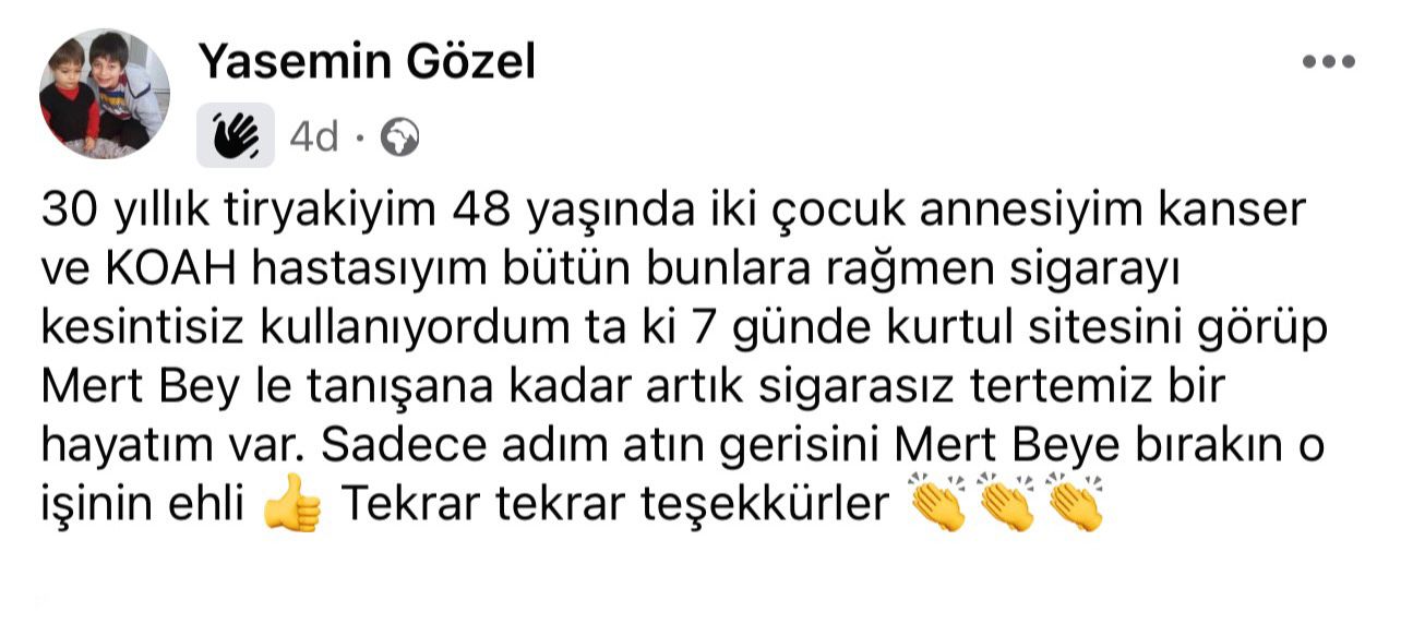Katılımcı yorumu ekran görüntüsü