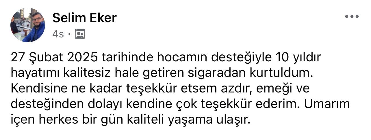 Katılımcı yorumu ekran görüntüsü